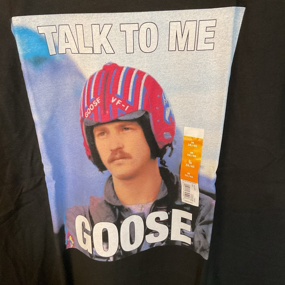 Men's‎ Top Gun Talk To Me Goose Graphic T-shirt Tee Size Medium (38/40)